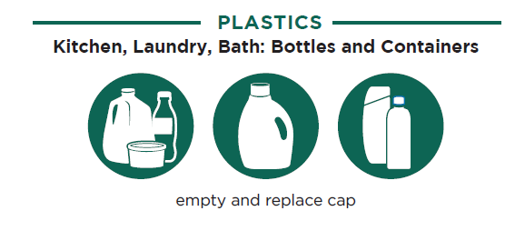 Recycle your plastic and glass bottles